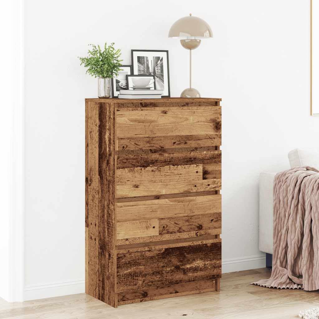 vidaXL Komoda Stare drewno 60x35x98,5 cm Drewno klejone