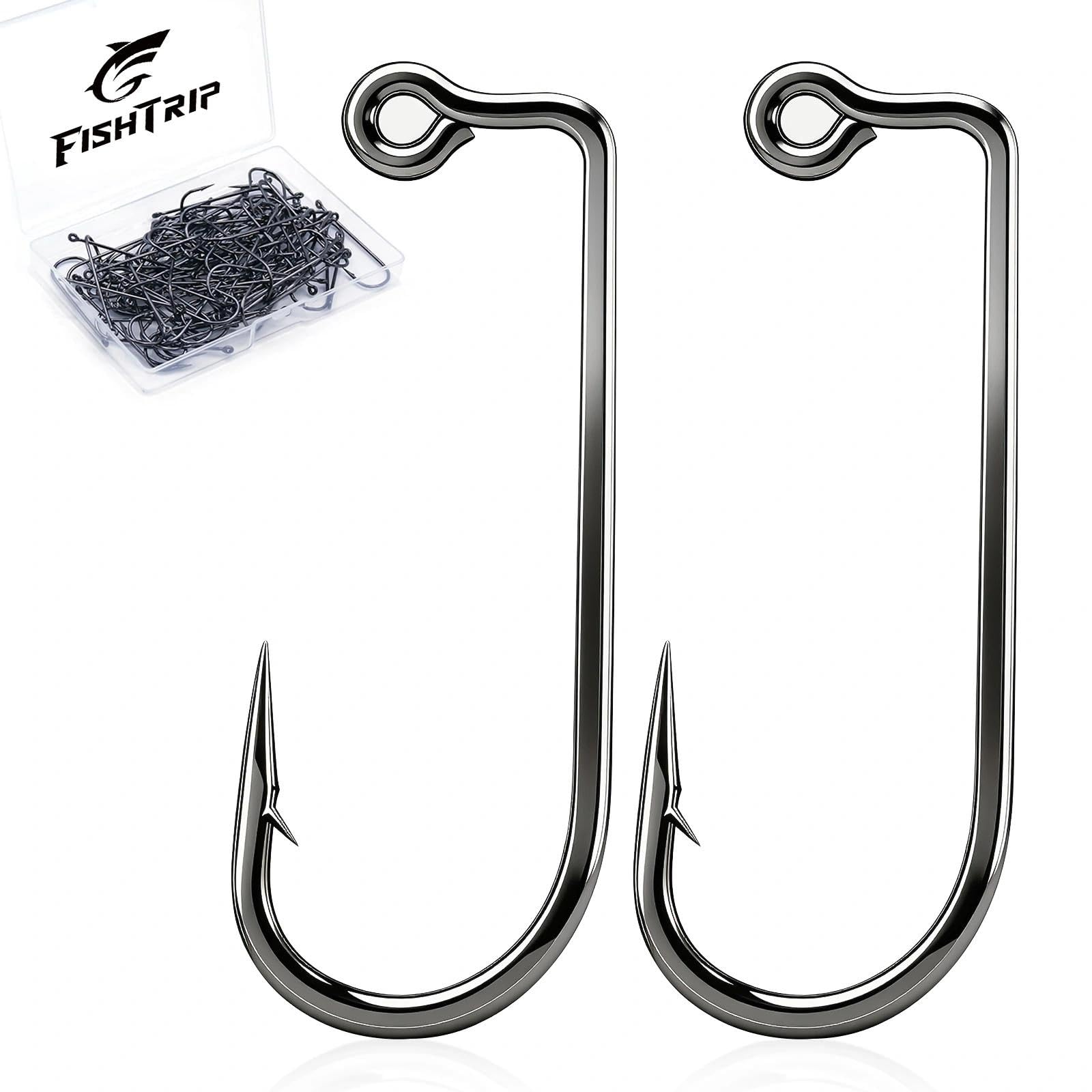 90-Degree Jig Hooks Fishing Aberdeen Long Shank Hook Jig Maker for Freshwater Saltwater Fly Tying