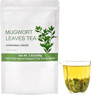 Dried Mugwort Leaves Tea Loose Leaf| AAAAA Grade Natural Mugwort Herb Tea Wormwood Artemisia Vulgaris Tea| Help Sleep, Luc...
