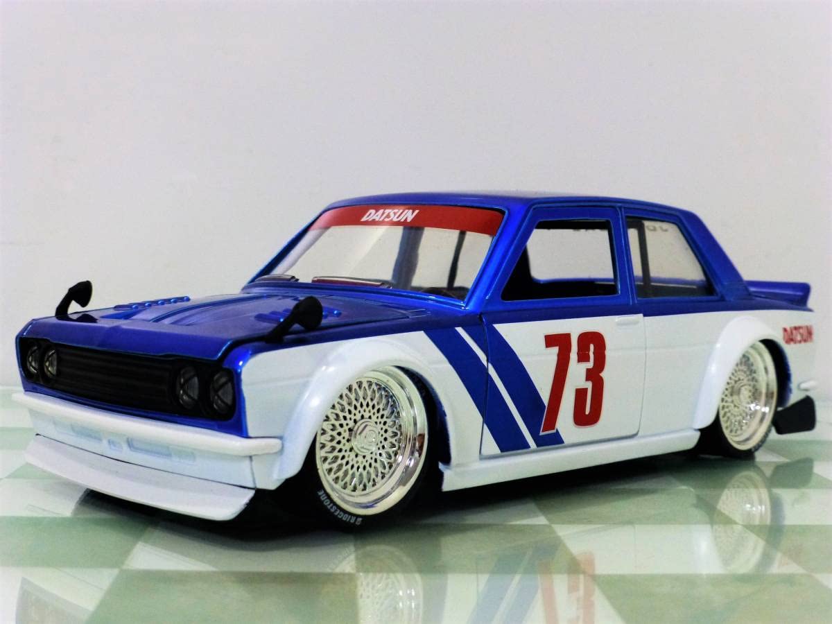 Amazon.co.jp: JADA TOYS 1/24 1973 DATSUN 510 WIDEBODY BLUE