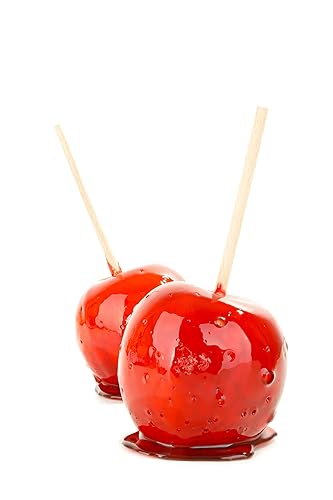 Miniatura 4 de Concession Essentials Brochetas de madera de 5.5 x 0.25 pulgadas de madera de caramelo de manzana, paquete de 100 unidades