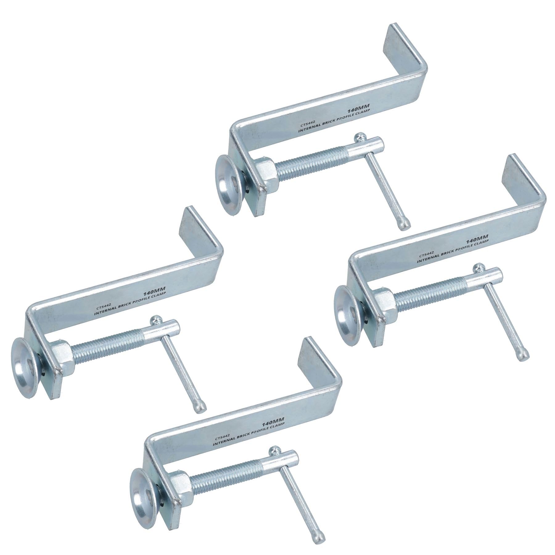 140mm / 5.5in Internal Brick Profile Clamp Fastener Holder Wall Clamps Tongs 4pc