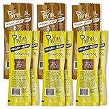 Primal Spirit Vegan Jerky - Soy Protein Energy Pack, 10 g. Plant Based Protein, Certified Non-GMO, No Preservatives, Sports Friendly Packaging The Classics Hickory Smoked and Texas BBQ...