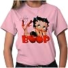 Vintage Betty Boop Cartoon Cherry Womens Graphic T Shirt Tees