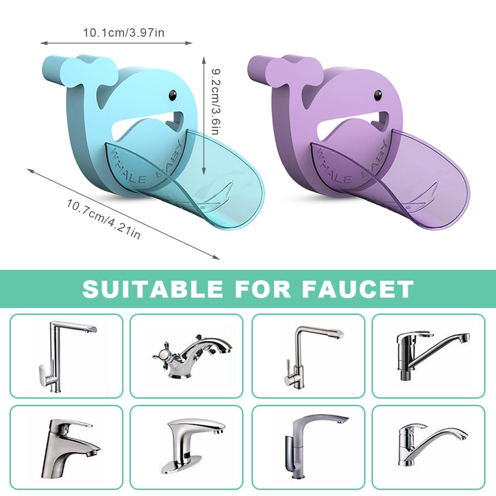 Prolunga Rubinetto Bambini MISAZY - 2 Pezzi, Colorati, Per Lavarsi Le Mani Facilmente - Foto 2