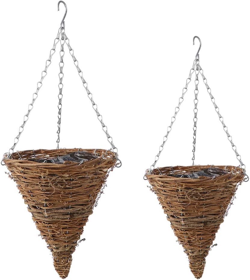 ERINGOGO 2 PCS Hanging Planters, Cone Shaped Hanging Basket
