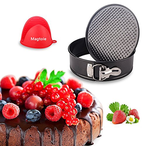 Springform Pan 7-inch Cheesecake Mold - for Instant Pot Accessories | Non-stick Leakproof Round Cake Pan Pressure Cooker Ultra Instapot 5 6 8 9qt with Mitt