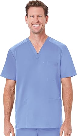Maevn EON Mens Mesh Panel 3-Pocket V-Neck Top