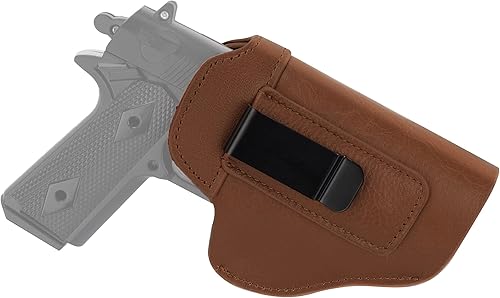Raiseek IWB Funda de cuero para hombresmujeres - Funda para pistolas Glock 19, 17, 23, 32 y de tamaño similar