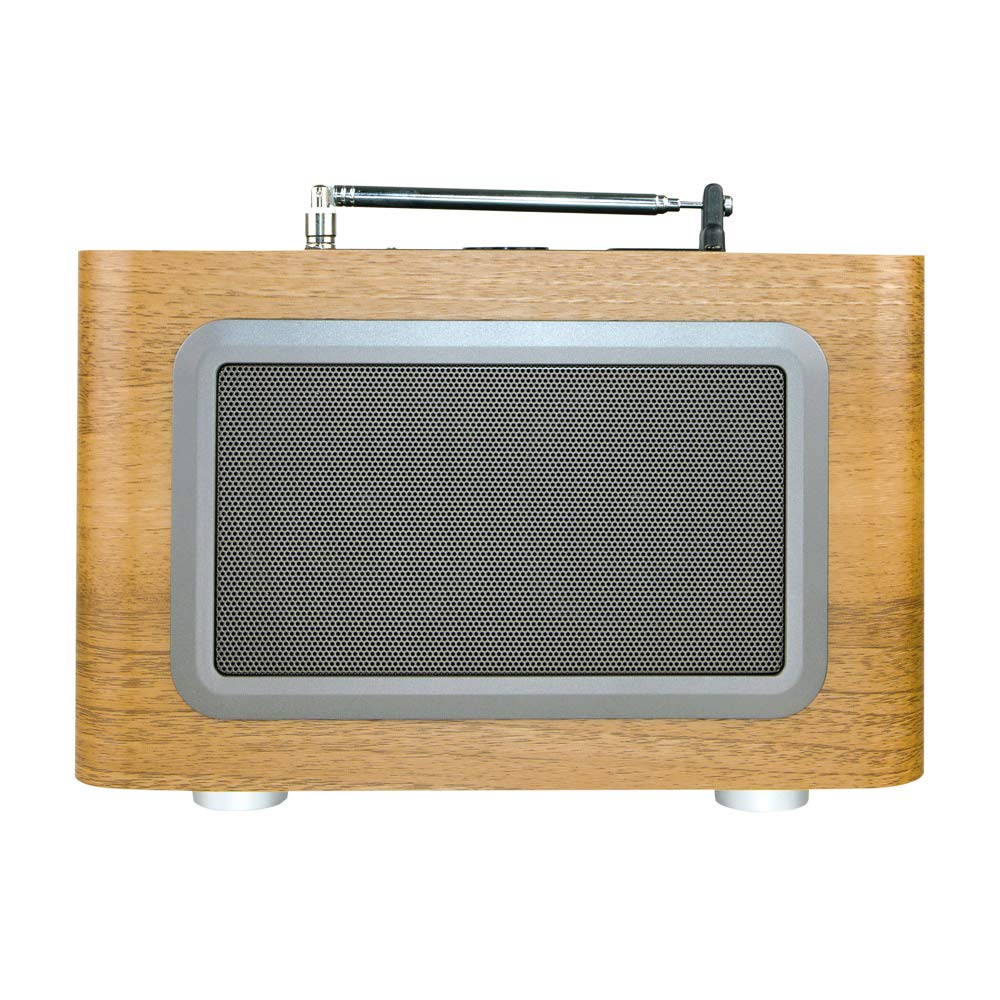 Albrecht DR316C Internetradio, moderne Hifi-Anlage mit WLAN und DAB+, DLNA-Netzwerk kompatibel, stabiles Holzgehäuse in braun