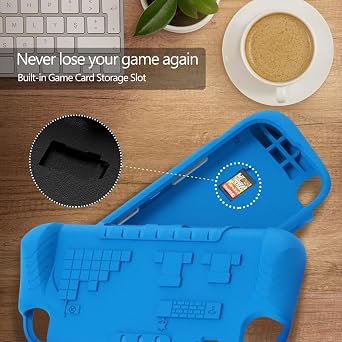 Kids Case for Nintendo Switch 2 with Game Card Slots,Kid Friendly Ultra-Light Anti-Fall & Shockproof EVA Switch 2nd Protection Cover with Ergonomic Grip, Durable Gaming Protective Shell for Teens