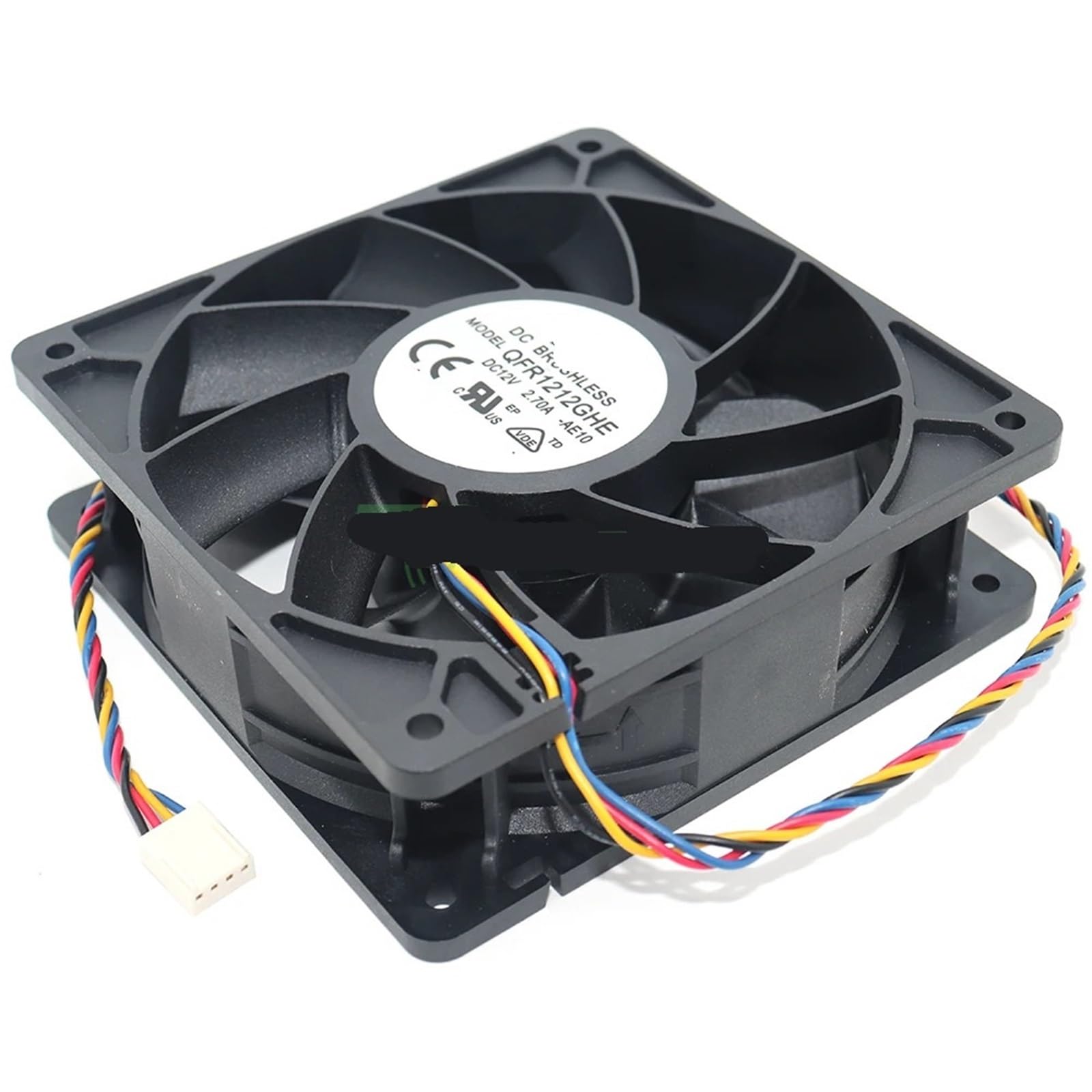 QFR1212GHE DC 12V 2.70A 12038 120MM 12CM 6000RPM Server Fan Cooling