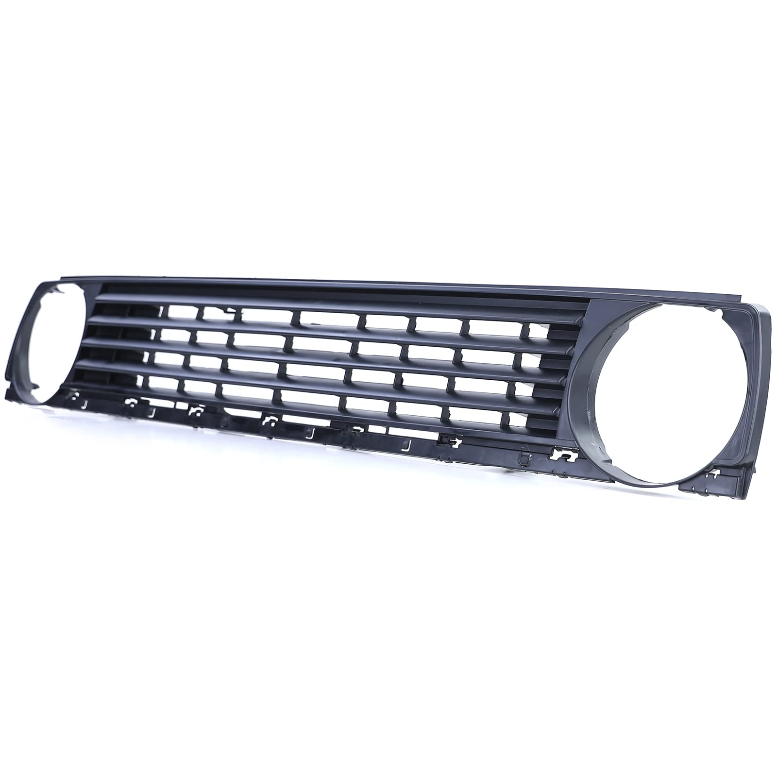 Kühlergrill ohne Emblem Schwarz mit Grillspoiler passt für VW Golf 2 1983-1991