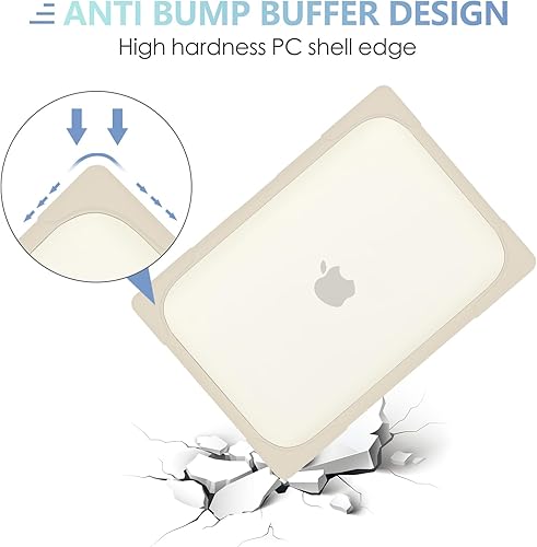 Miniatura 5 de MEEgoodo Funda para MacBook Air de 15 pulgadas 2025 2024 2023, modelo compatible con funda (A3241A3114A2941) con chip M4M3M2, carcasa rígida para