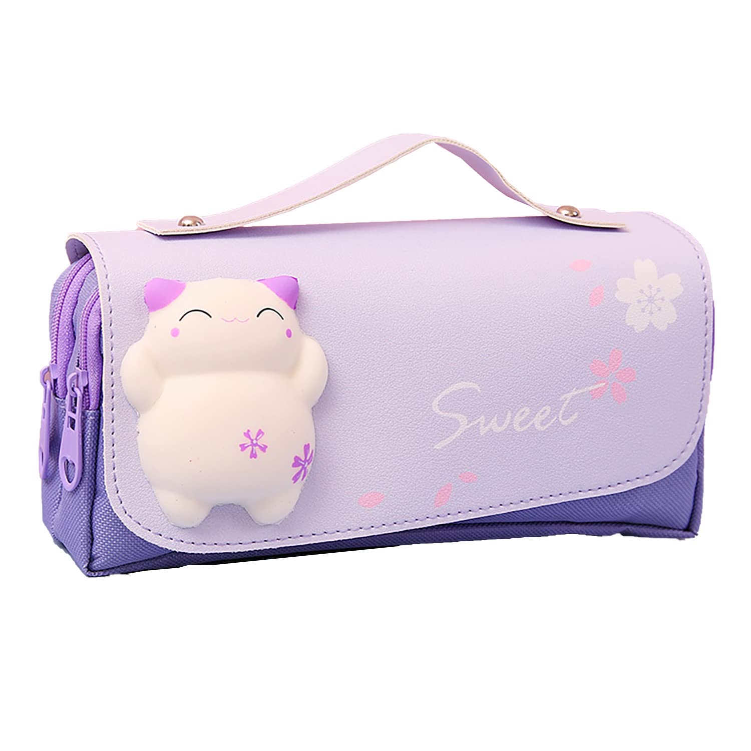 Buy Cute Pencil Case With Squishy Cat Kawaii Pouch School Supplies pen