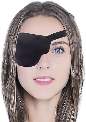 3Dアイパッチ 片目眼帯 アイマスク 自由に調整可能 目隠し アイケア 男女共用 (右です)