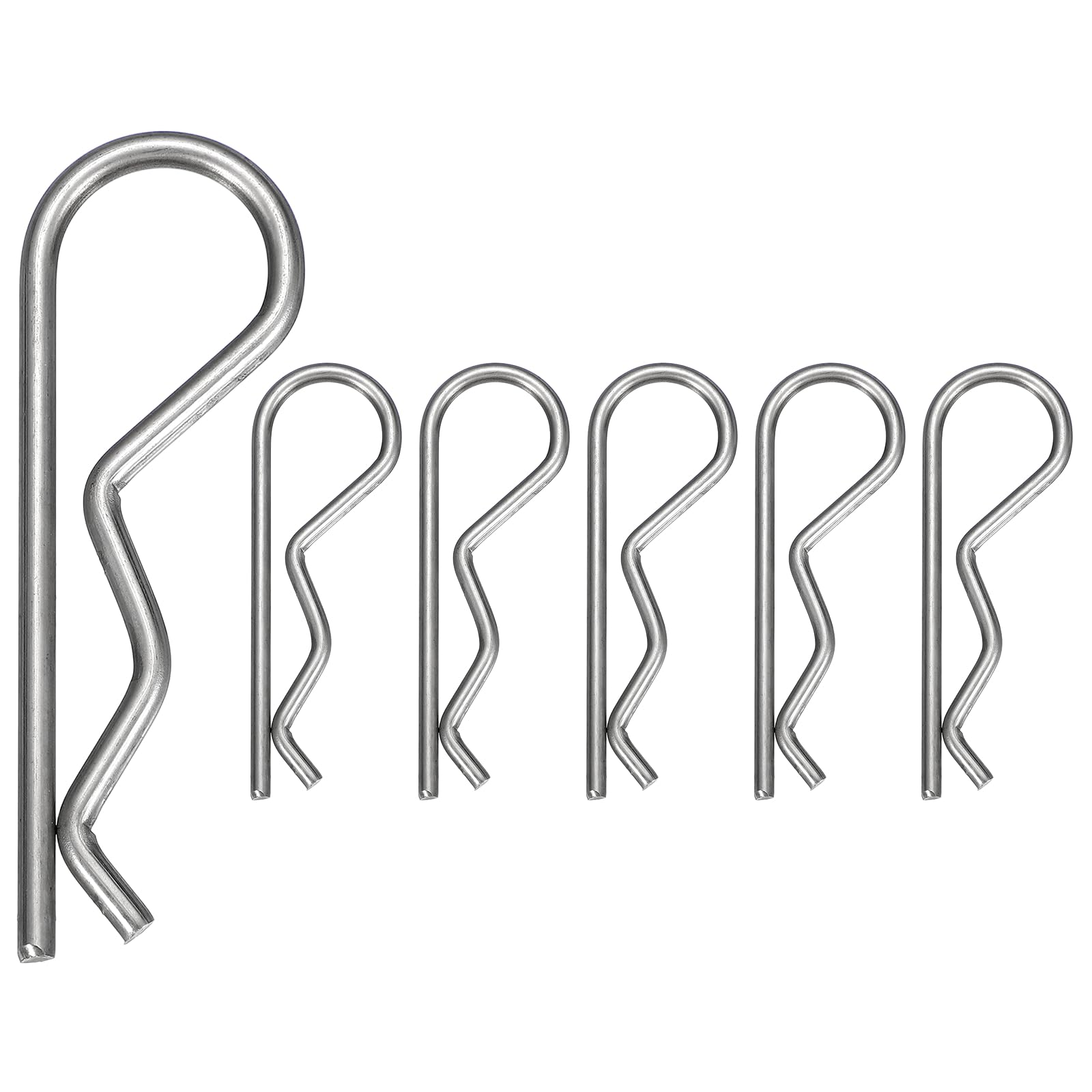 sourcing map Cotter Pins M4 x 90mm 304 Stainless Steel 6 Pcs