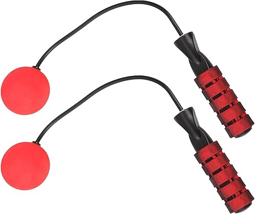 Luxshiny Cordless Jump Rope with Weighted Balls Non-slip Handle Portable Skipping Rope for Fitness Adults Home Workout for Women and Men