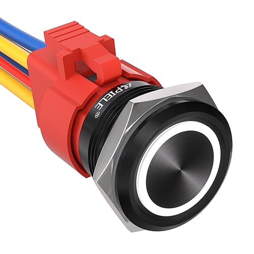 Miniatura 8 de Interruptor de metal, 0.87 pulgadas, EZ, interruptor de botón de 12 V.