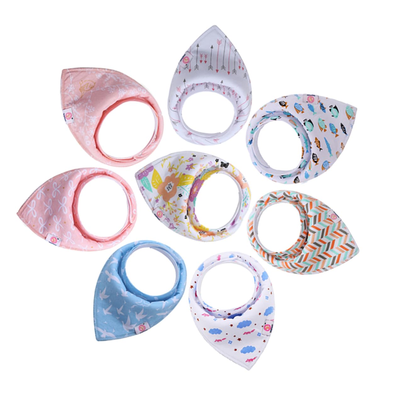 ifundom 16stücke Teiliges Bandana Baumwolle Saugfähig Und Für Neugeborene Und Kleinkinder Schützt Vor Speichel Und Spucke Designs Für Jungen Und Mädchen