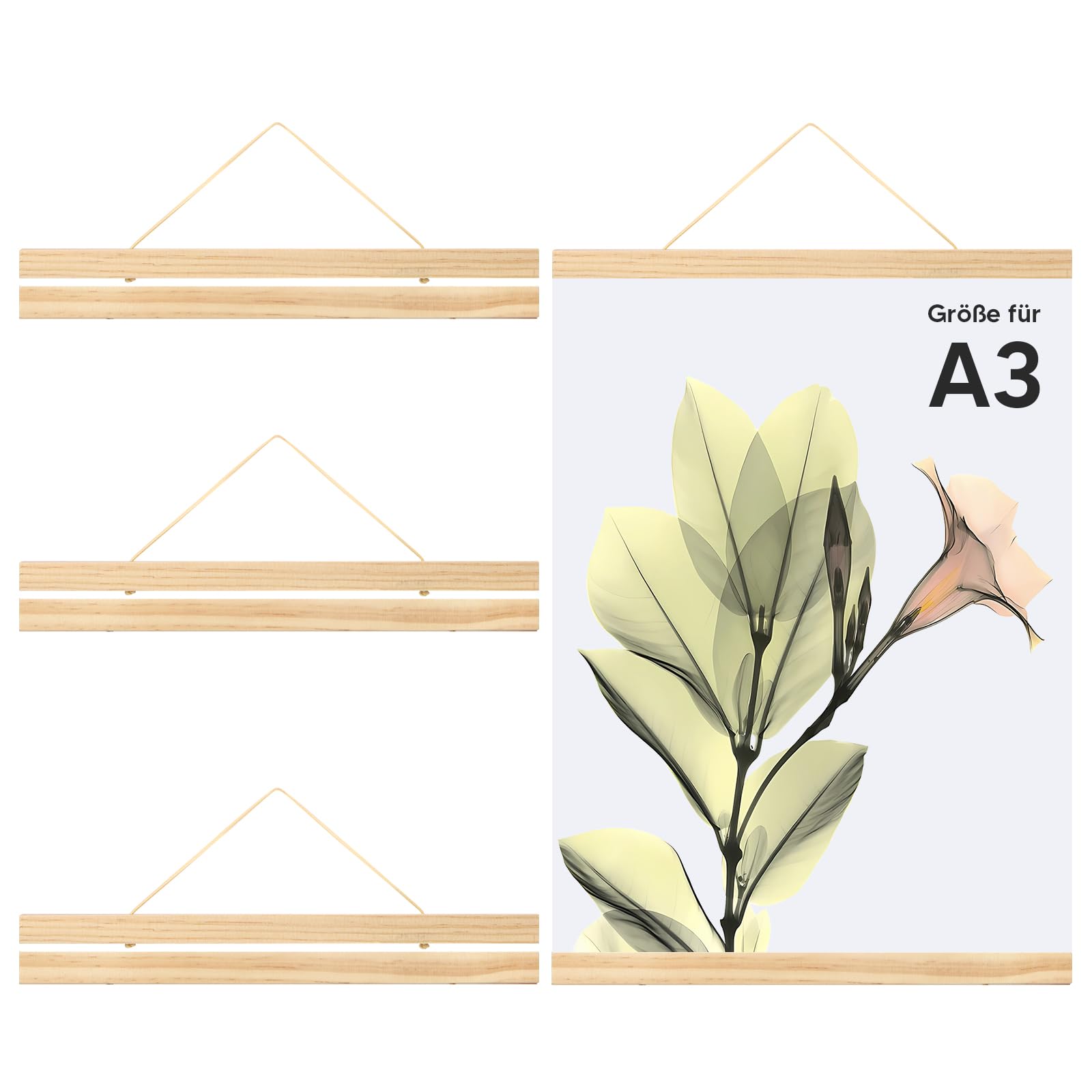 Fond En Bois Avec Des Affiches | Vecteur Premium