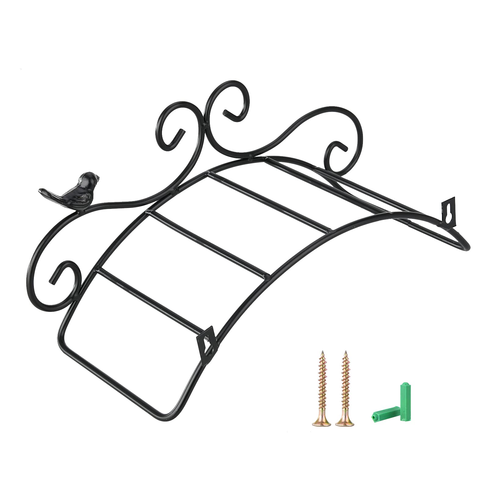 QYLJZB Garden Metal Hose Holder, Wall Mount Bird Hanging Hanger Rack Antique Bird Style Hose Bracket Water Pipe Storage Rack for Outside Courtyards Hanger