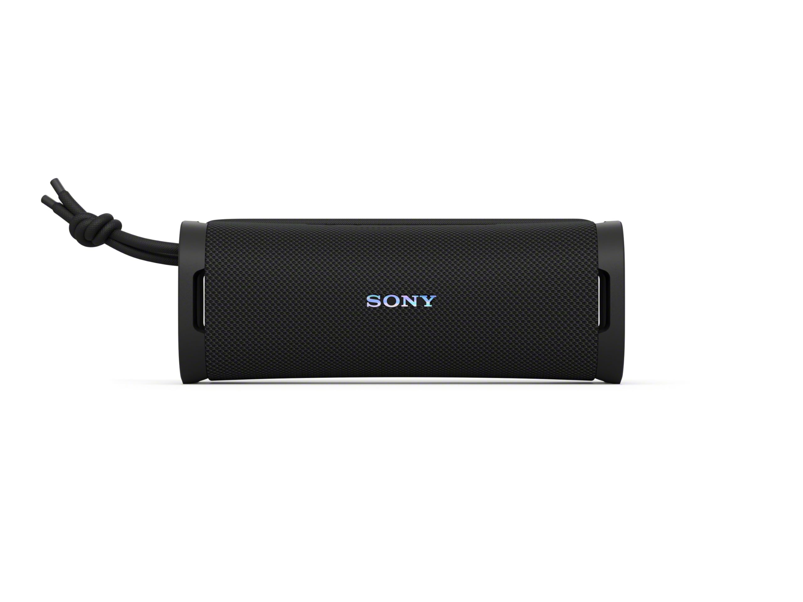 Sony ULT Field 1 - Kabelloser tragbarer Bluetooth-Lautsprecher mit ULT Power Sound, kraftvollem Bass, IP67, wasserdicht, staubdicht, stoßfest, 12h Akku, klare Gesprächsqualität, Outdoor- Schwarz
