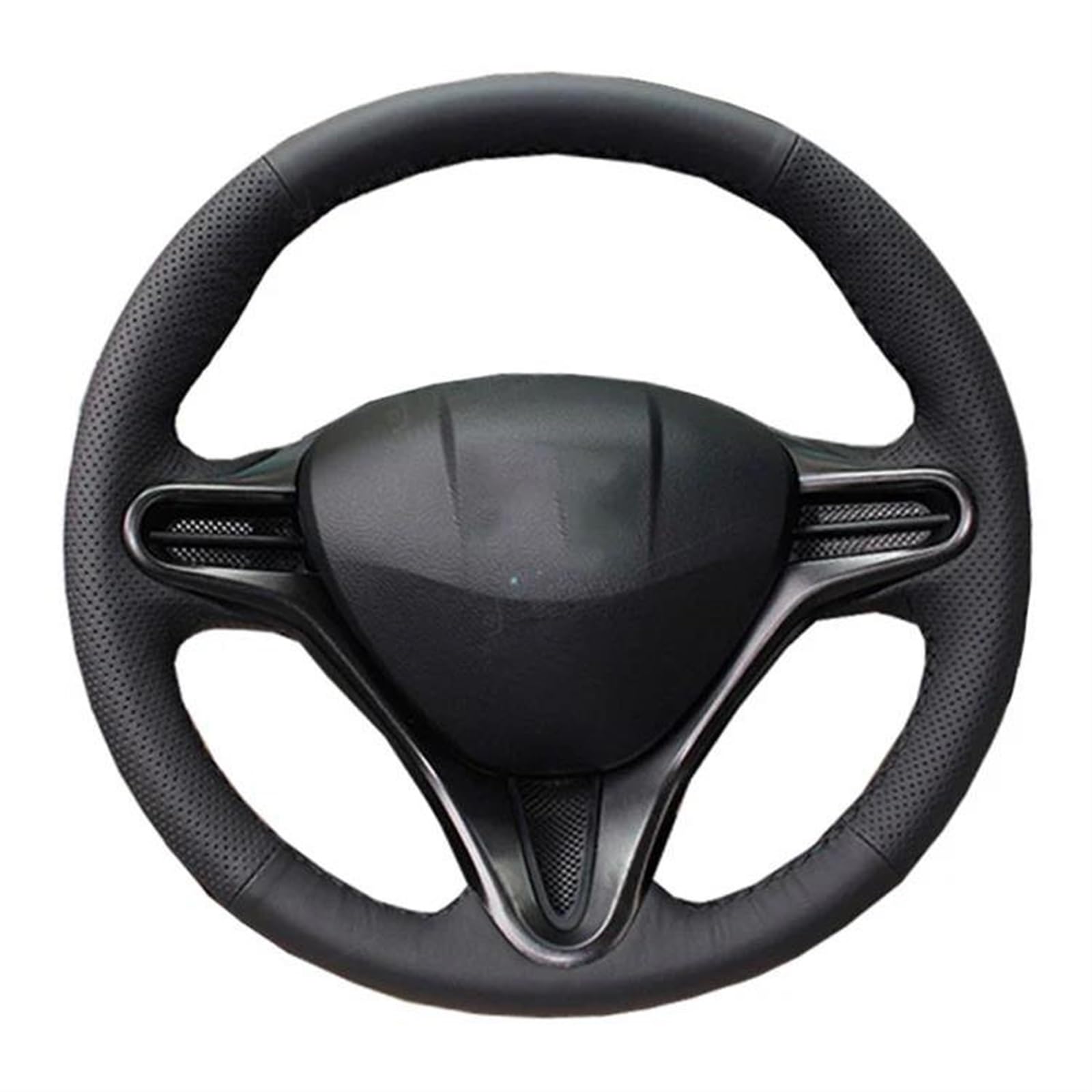Auto-Lenkradbezug Aus Geflochtenem Kunstleder Für Civic 2006-2011 Lenkradbezug-Wickelzubehör(Blue 2)