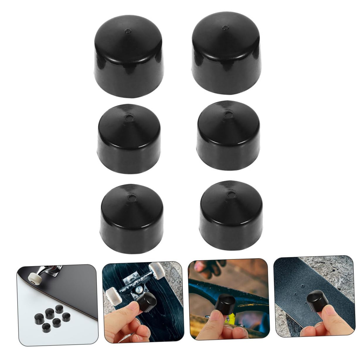 Pivot Cups Accessoire De Skateboard 6 Pièces Bagues De Skateboard Coupelles pour Pivot Cups De Remplacement