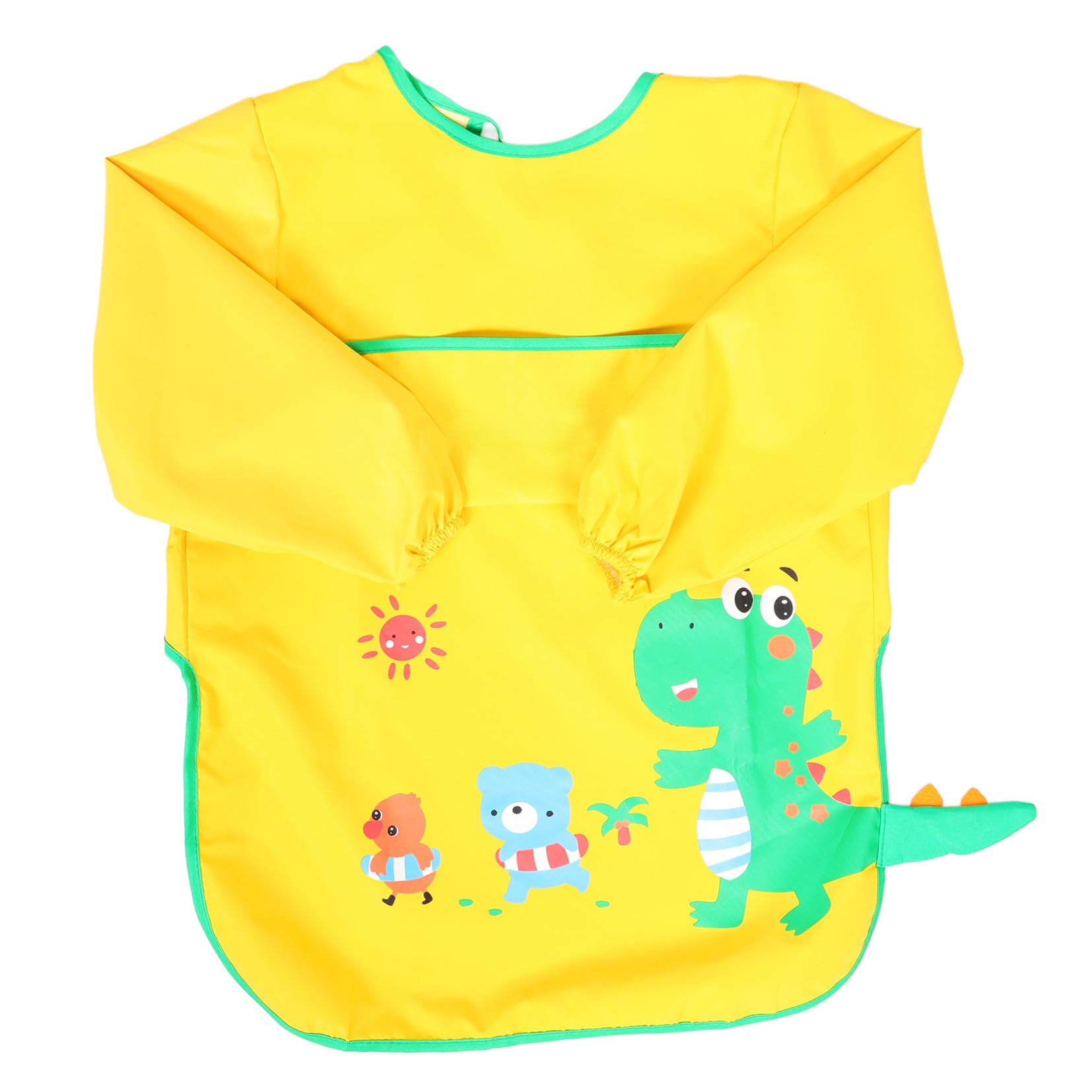 UPKOCH 2pezzi Grembiule Per Ragazzo Ragazza Con Maniche Lunghe Apron Con Motivo Adorabile Di Dinosauri Per Pittura e Disegno Taglia Protezione Completa Per Piccoli Artisti
