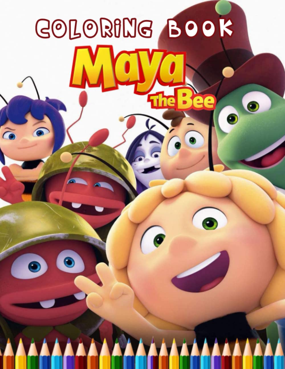 Maya The Bee Coloring Book: Great Gifts for Kids, Boys, Girls, Ages 4-8 , Ages 4-6 Relax & Enjoy