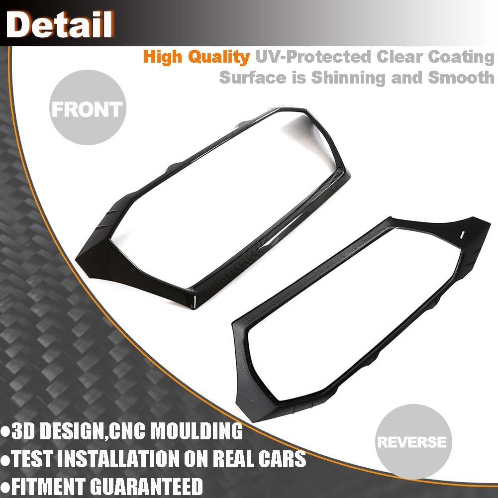 Real Carbon Fiber Front Grille Compatible with Audi RSQ8 RS Q8 2020-2023 Auto Bumper Kidney Grill Cover Body Kit Factory Outlet