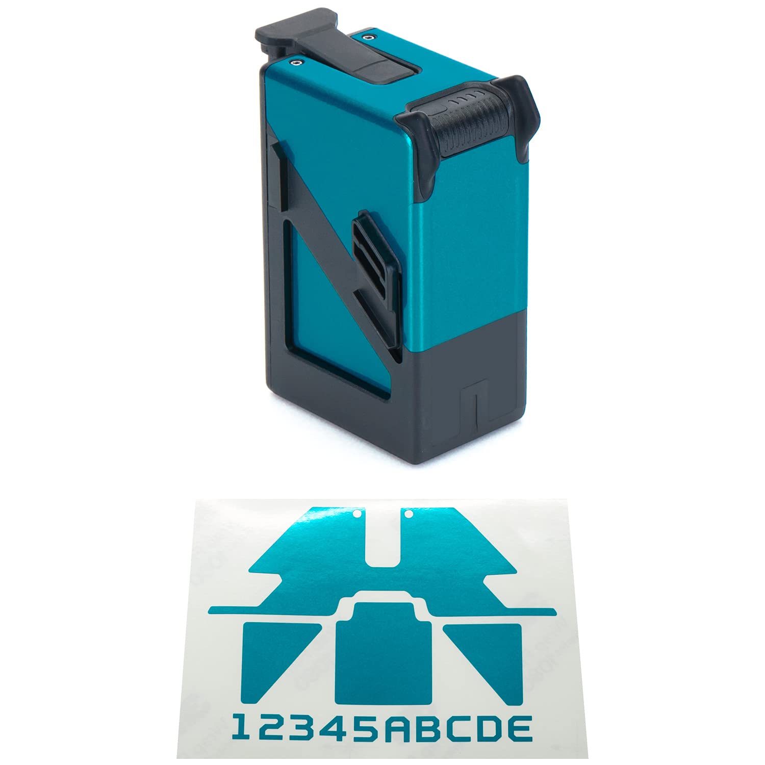 WRAPGRADE Skin Compatible with DJI FPV | One Battery (CARIBBEAN BLUE)