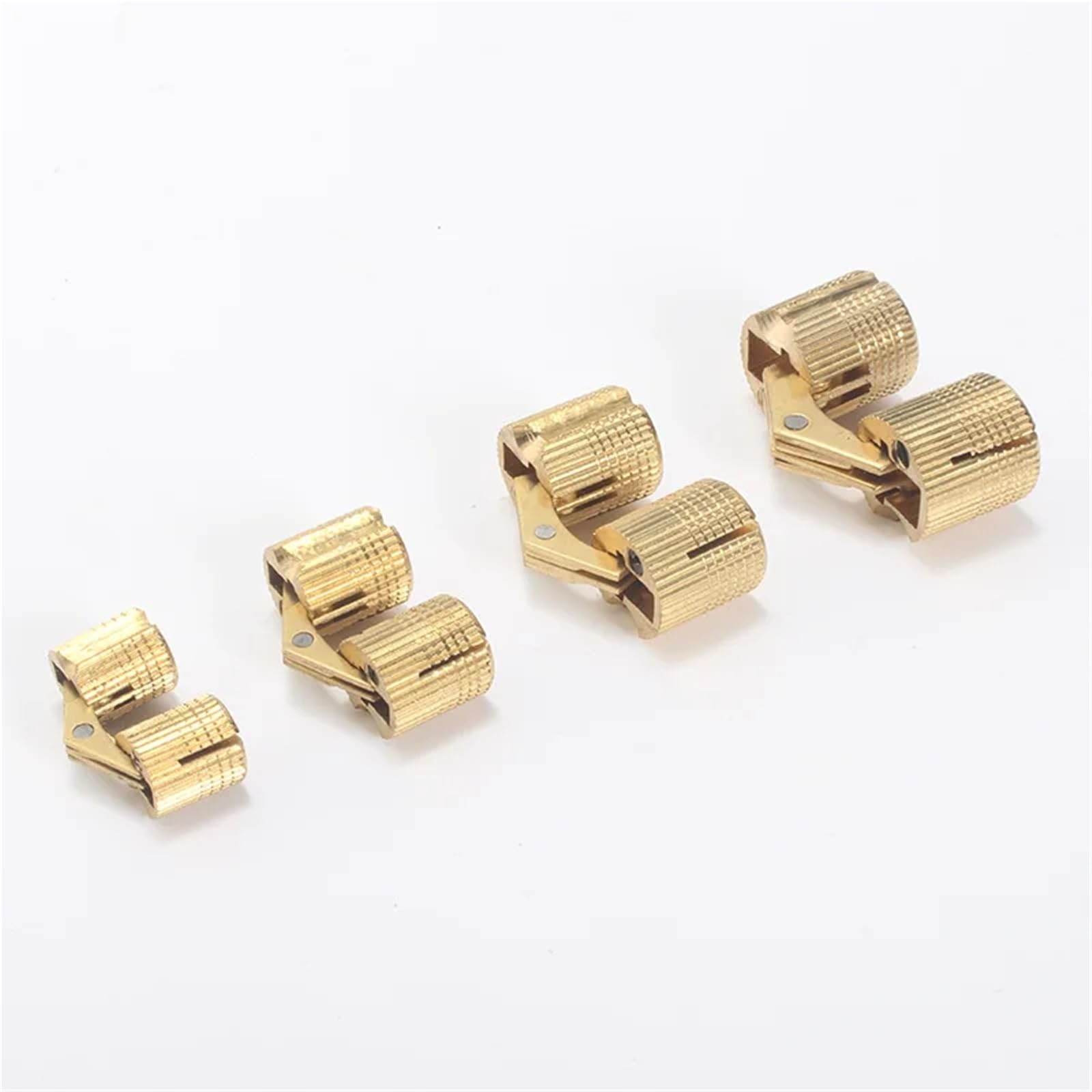Rmwkrmogrf 16Mm Hidden Brass Hinges 10/12/14/ Invisible Furniture Box 180 Degree Opening Angle Cabinet 1Pcs(16Mm)