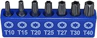 Vista 3 de Torx macho y Tamper Torx Bit Set T5 - T50 con 1/4" adaptador de bits 16pcs Bergen