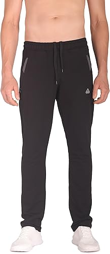 Miniatura 6 de SCR - Pantalones deportivos para hombre, pantalones atléticos de entrepierna larga color negro, gris y azul marino, 30L 32L 34L 36L 38L