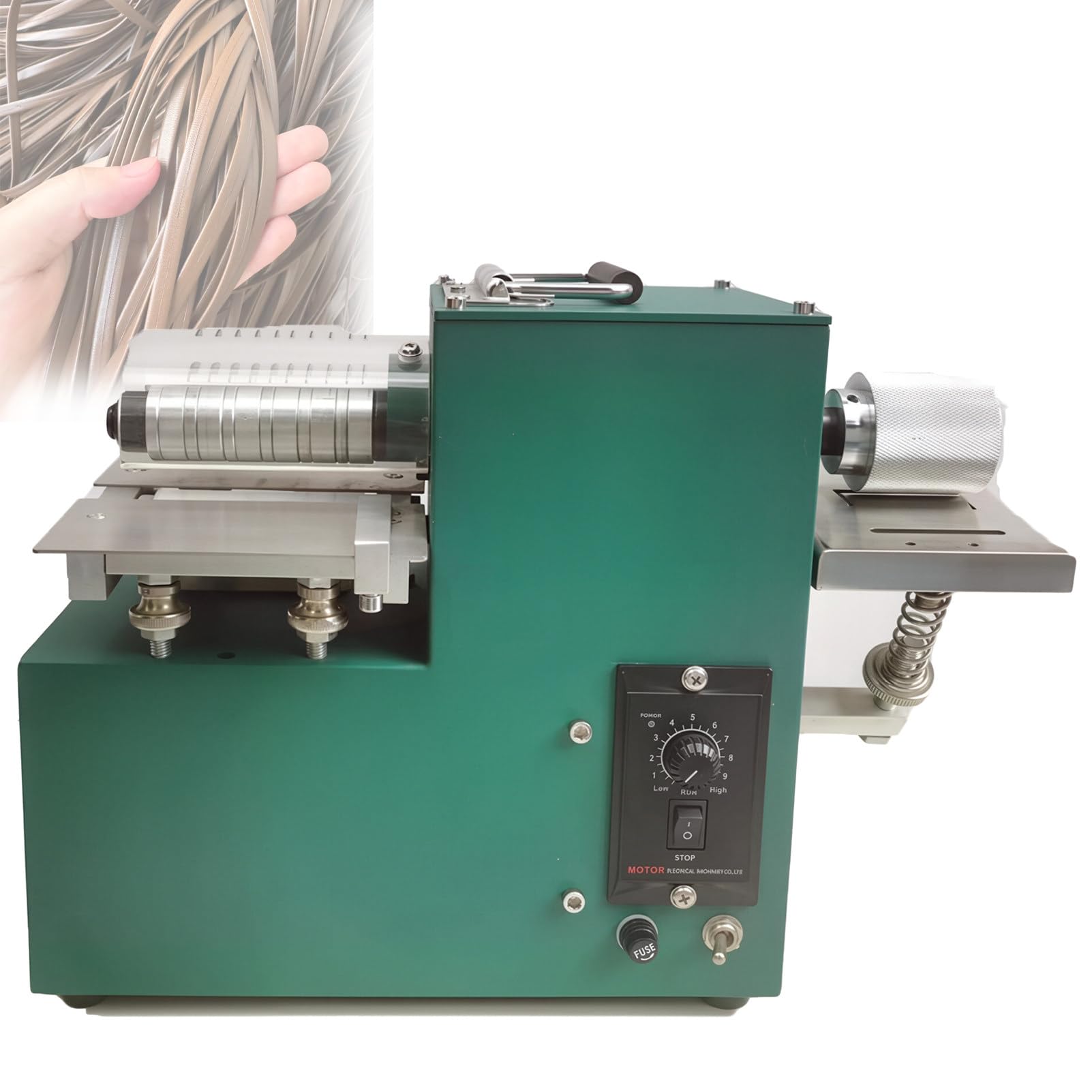 DwugłOwicowa Elektryczna Maszyna Do CięCia SkóRy 40 W/60 W DualHead-Speed​​Adjustable