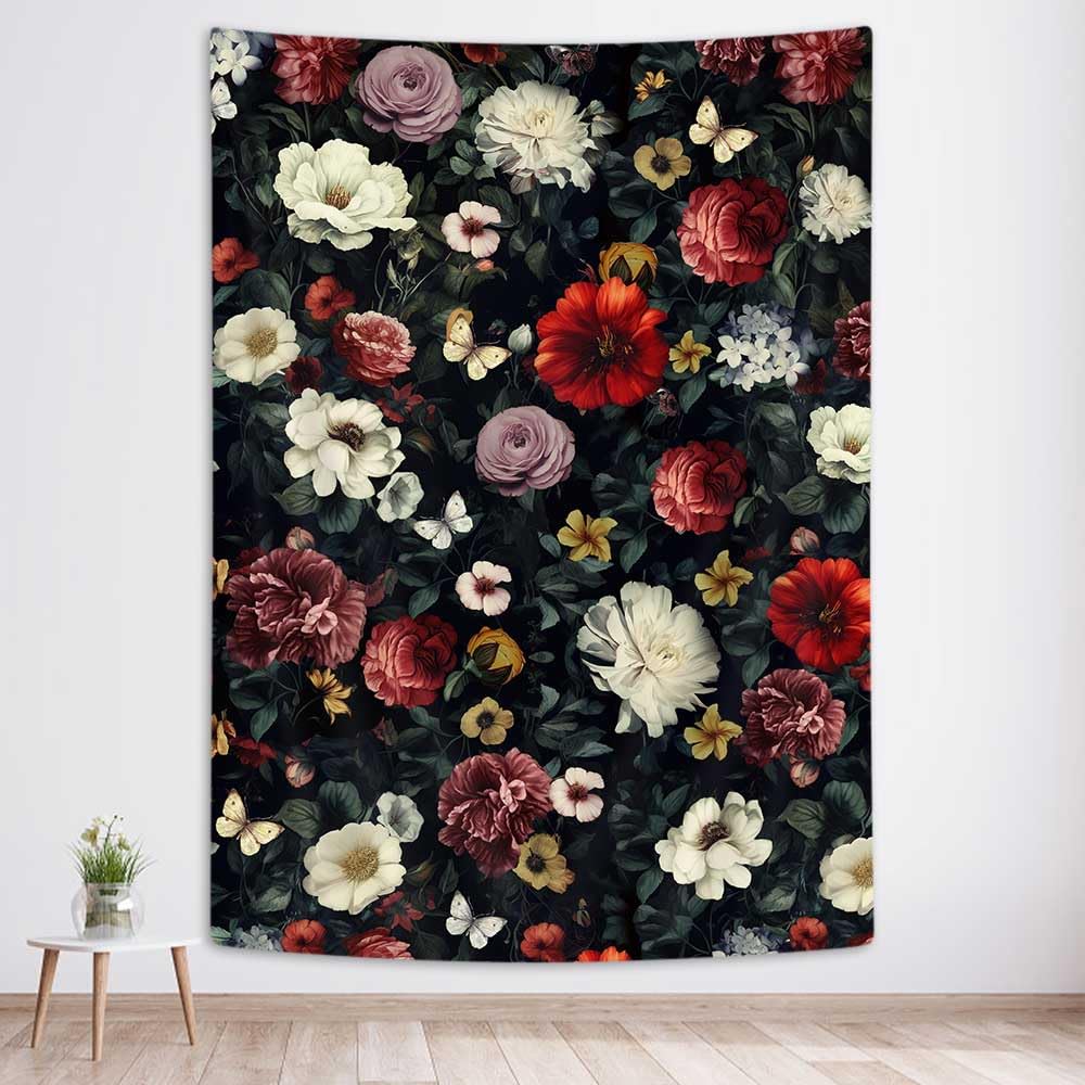 SAOLUIS Vintage Floral Tapestry