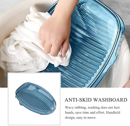 Miniatura 3 de Ipetboom Tabla de lavado de ropa pequeña, 1 tabla de lavar a mano, 1 tabla de lavado para lavandería, lavar a mano, ropa para el hogar, lavado de