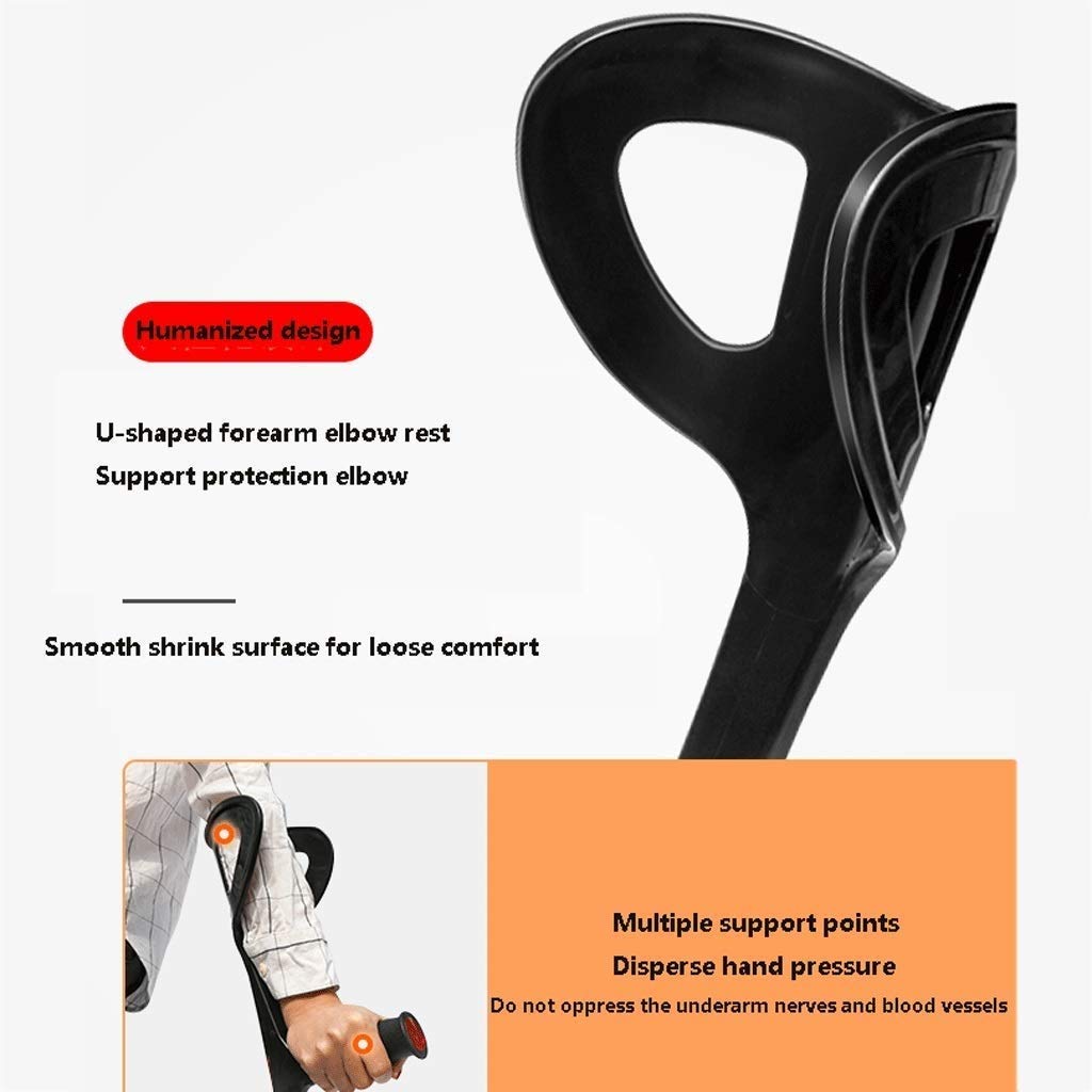 Codo Brazo muleta Andador telescópico muleta telescópico Plegable Codo Brazo Brazo axila bastón telescópico Ajustable Antideslizante Andador de Aluminio