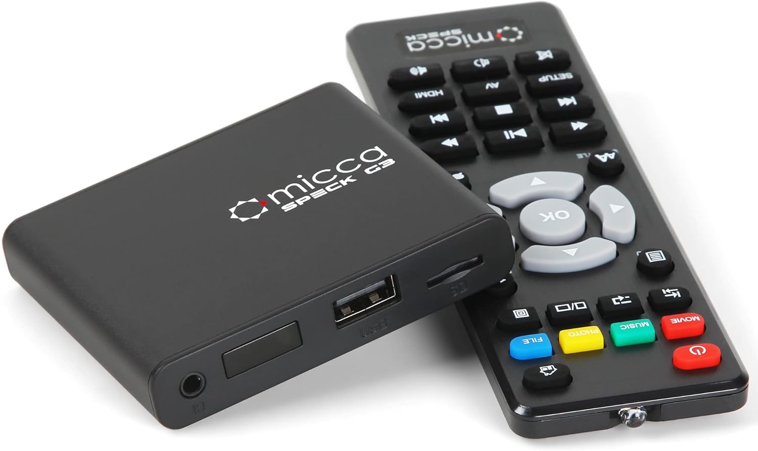 Micca Speck G3 2K QuadHD Digital Media Player for USB Drives and MicroSD Cards, Digital Signage