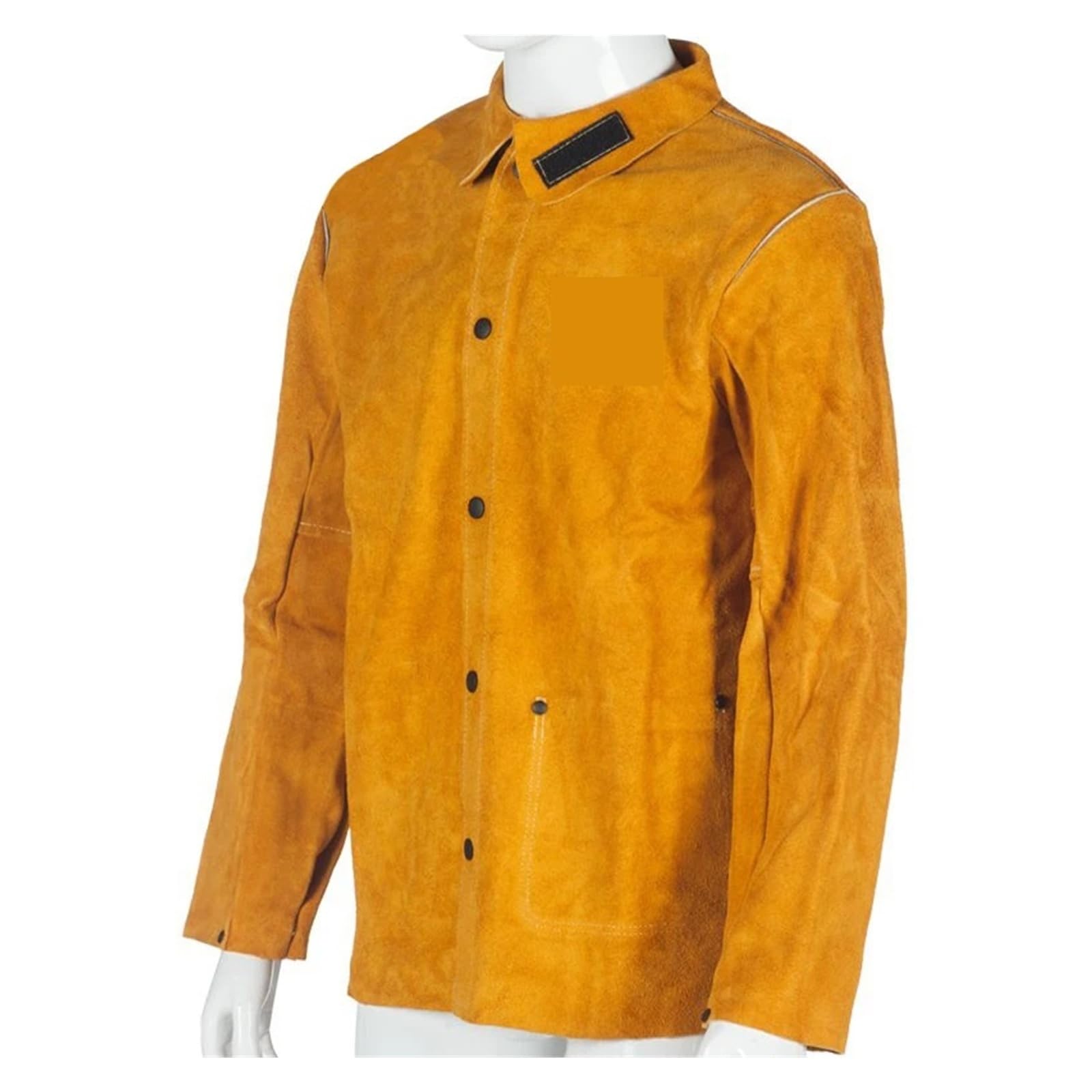 LNHHG Welding Clothes, Leather Welding Jackets Argon Flame Welder Clothing Fireproof(3XL)