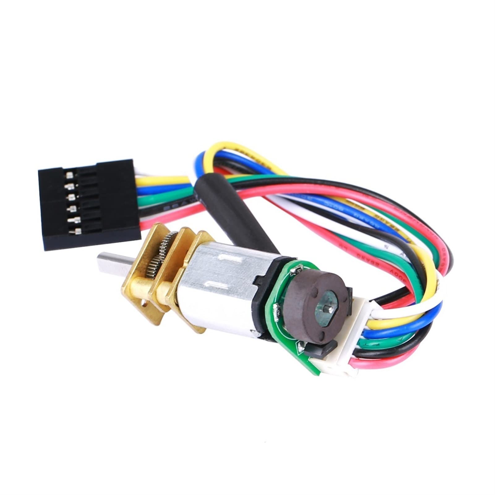 Mini motoriduttore N20 DC. Motore di ingranaggi con encoder hall, misurazione della velocità Motore di misurazione della velocità dell'auto intelligente Motore elettrico per il fai da te ( Color : Rat