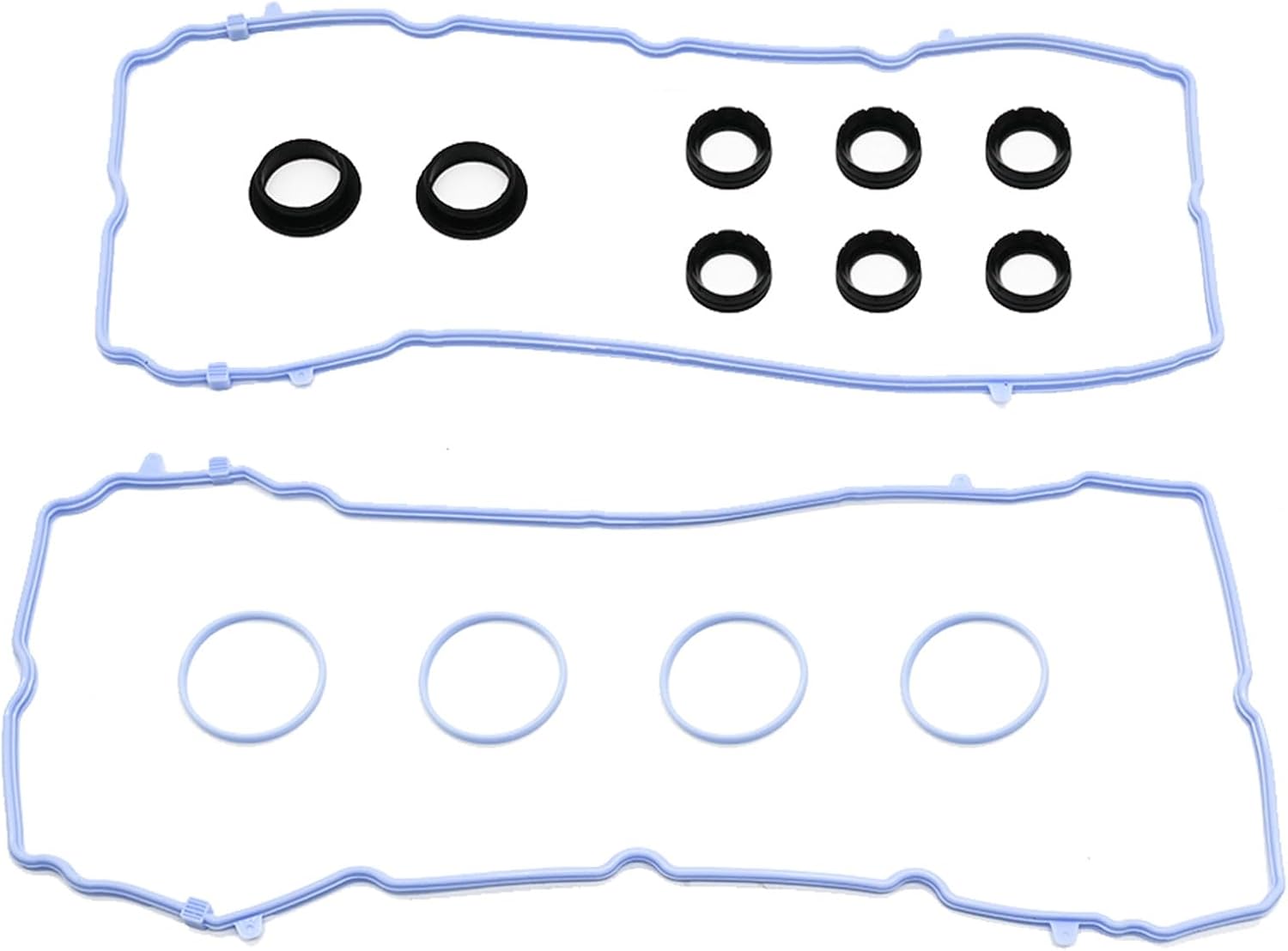 VS50805R Valve Cover Gasket Set Compatible with Chrysler 200 300 Fit for Dodge Challenger Charger Journey Fit for Jeep Cherokee Wrangler Ram 1500 2500 3.6L V6 Replaces 5184596AE MS97204