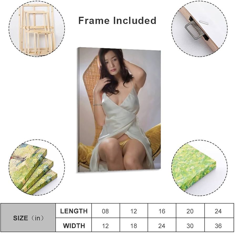 Amazon.co.jp: 鈴木京香写真ビキニポスター 部屋飾り キャンバス