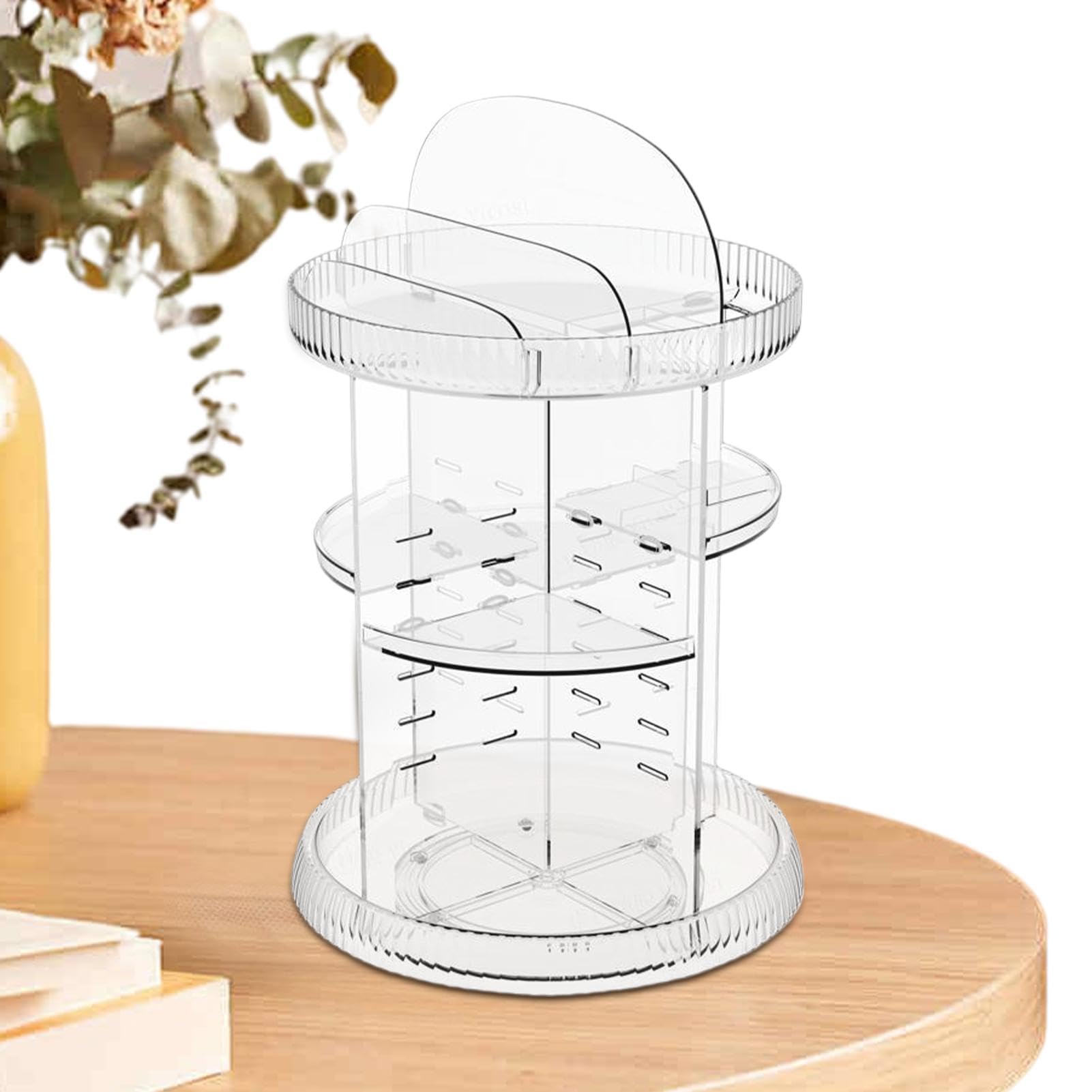 Organiseur de maquillage élégant et présentoir acrylique pour comptoir