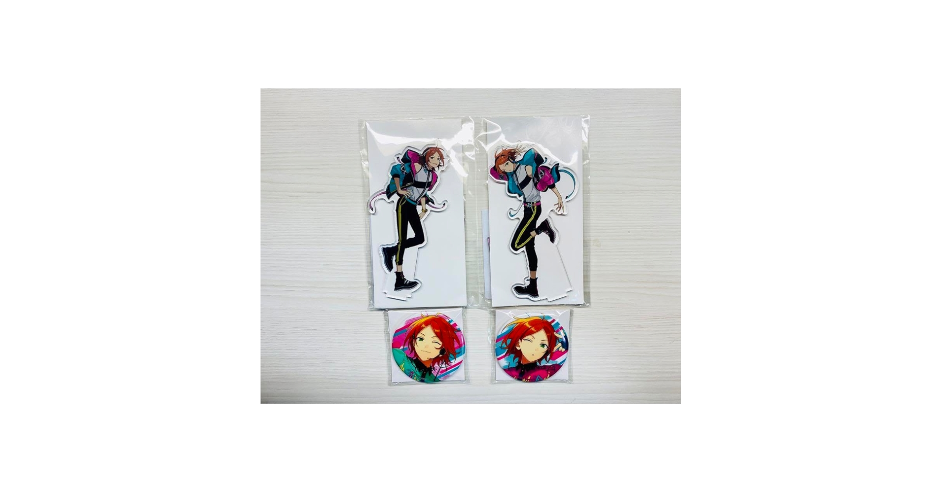 あんスタ バクステパス 2wink アクスタ ひなた ゆうた 缶バッジ あんスタ 中国限定 時光缶バッジ 2wink 葵 ゆうたの通販 by