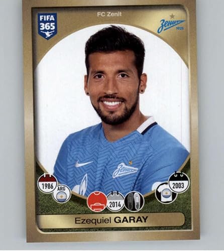 2016-17 Panini FIFA 365 Stickers #423 Ezequiel Garay Zenit St. Petersburg Official Soccer Album Sticker in Raw (NM or Better) Condition
