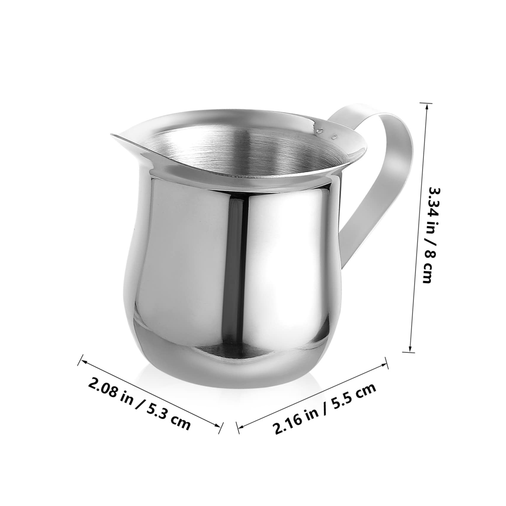 jojofuny 9piezas Taza Inoxidable Para Espumar Leche Jarra De Café Para Cappuccino y Latte De Diseño De