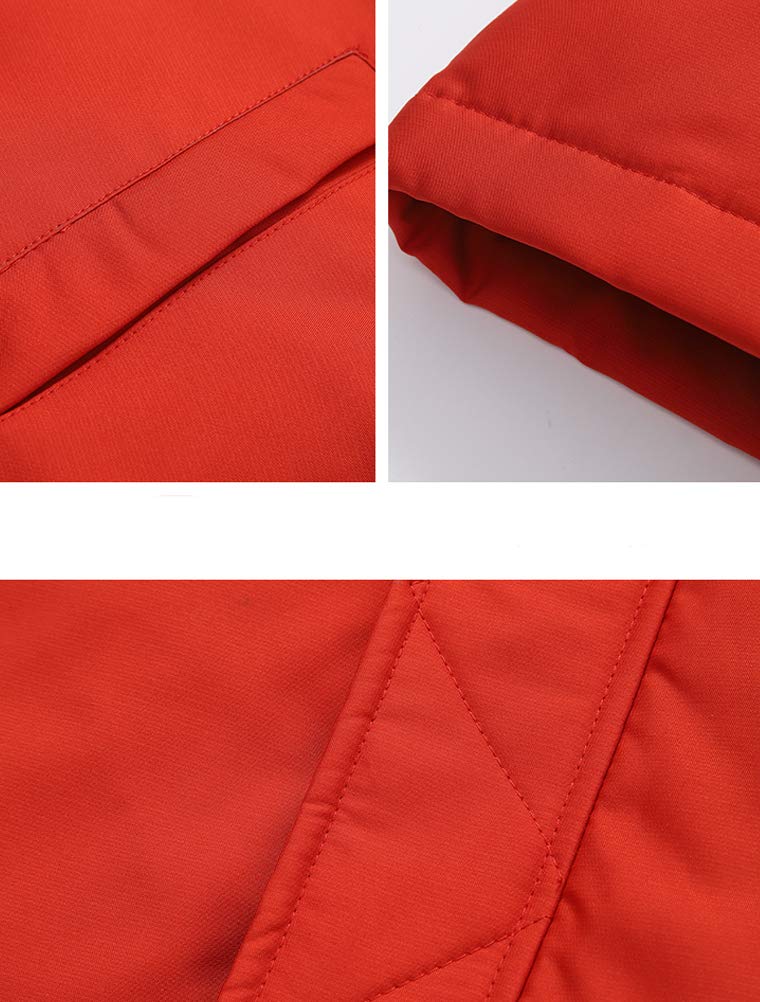 FTCayanz Enfant Garçon Manteau d'hiver Chaud Blouson Mi-Longue Doudoune avec Capuche Fourrure Epais Parka